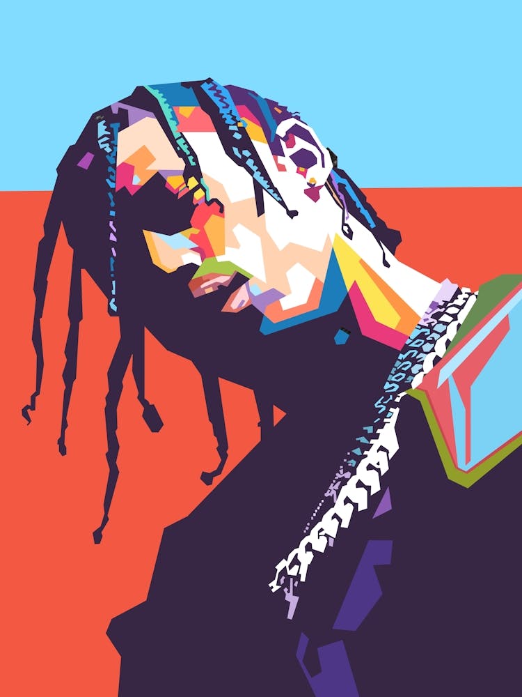 Travis Scott WPAP-Kunst 1