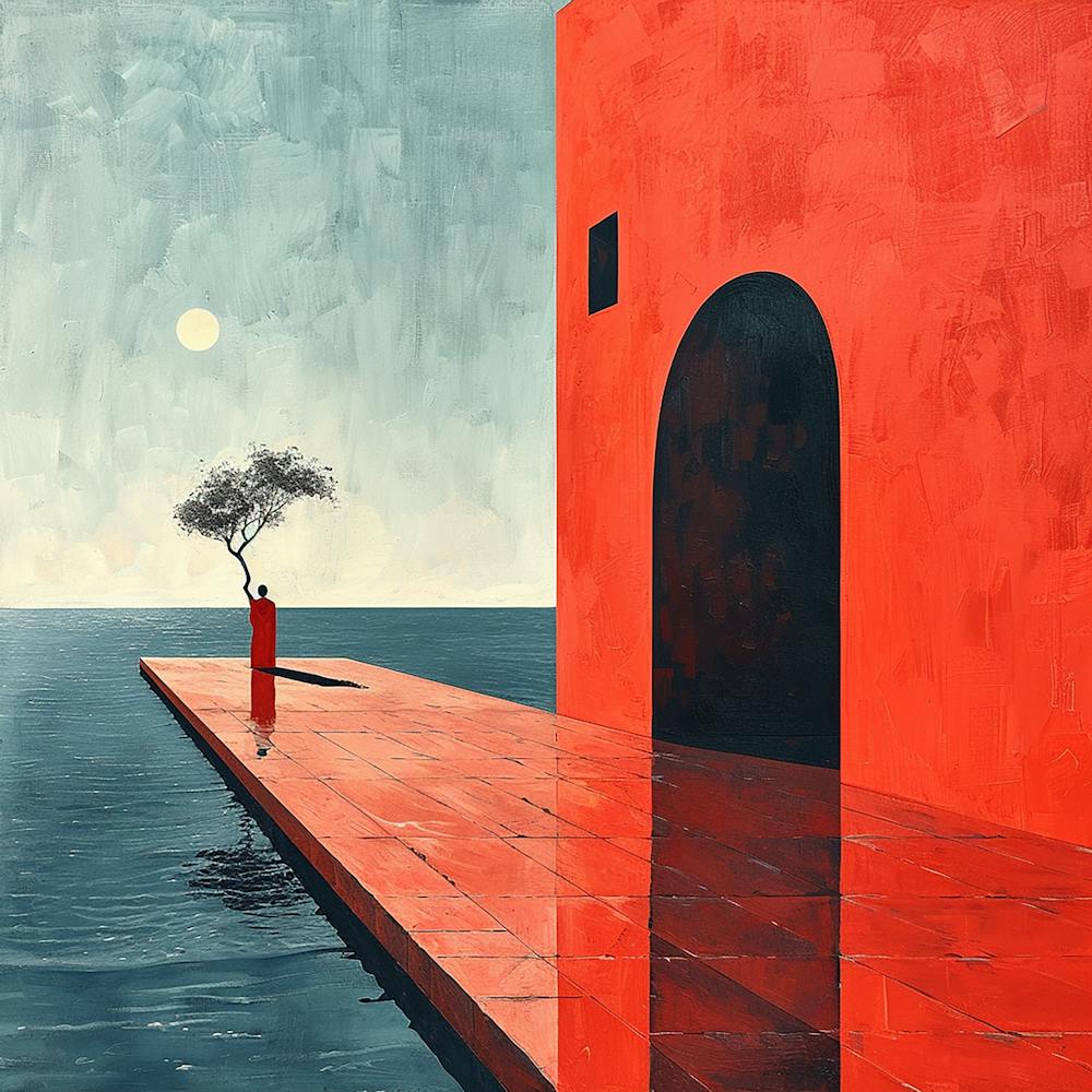 'The Red House' - abstract art, abstract painting  city wall art, colorful wall art, home decor, minimal art, modern wall art, wall art, wall decoration, wall print colourful wall art, decor wall art, digital art, digital art download, interior wall art, downloadable art, eclectic wall, fantasy wall art, home decoration, home decor wall, printable art, printable wall art, wall art prints, artistic expression, contemporary, modern art print,