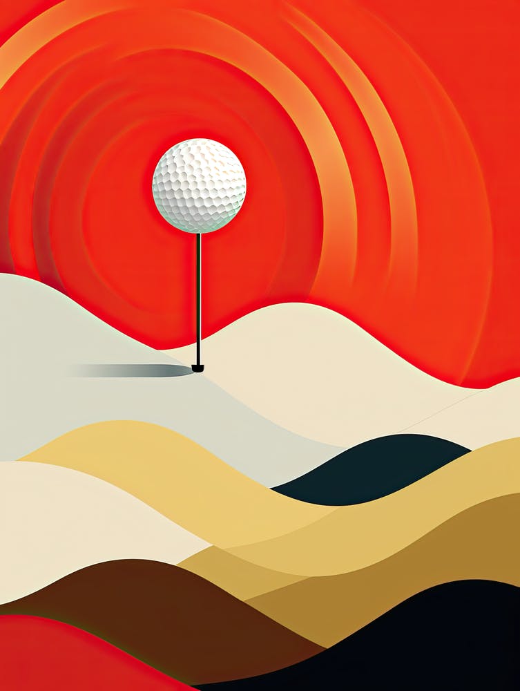 Golf Ball Minimalism print