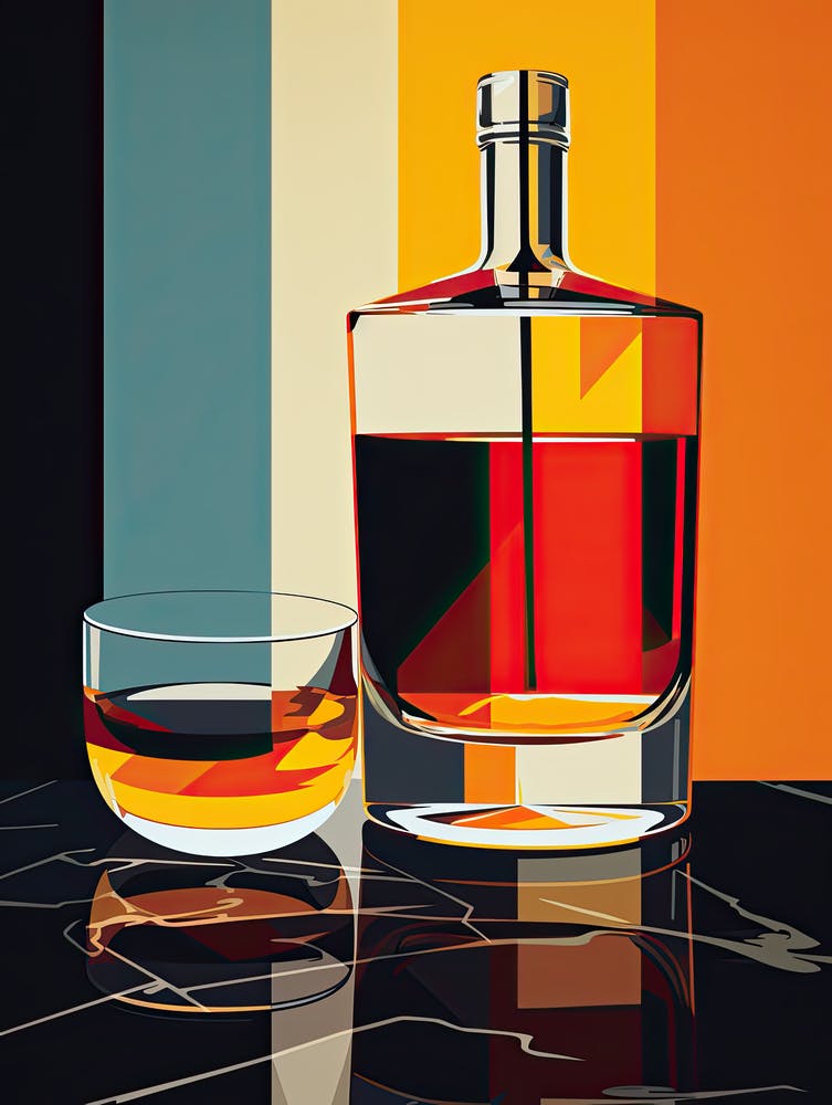 Glass Of Whiskey, Mid century