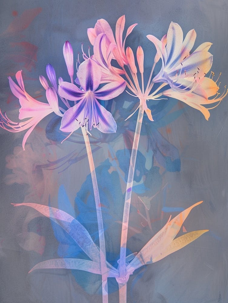 Iridescent Flower Agapanthus 1