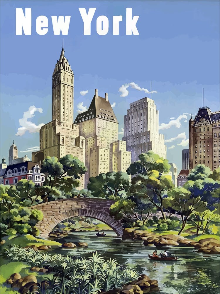 New York Skyline From The Central Park