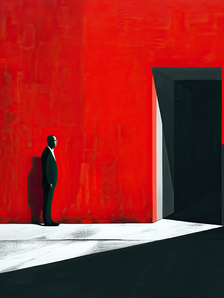 Rote Tür, Minimalismus