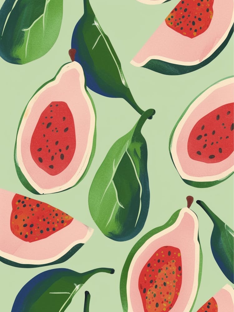Tropical Fruit Pattern Illustration  2