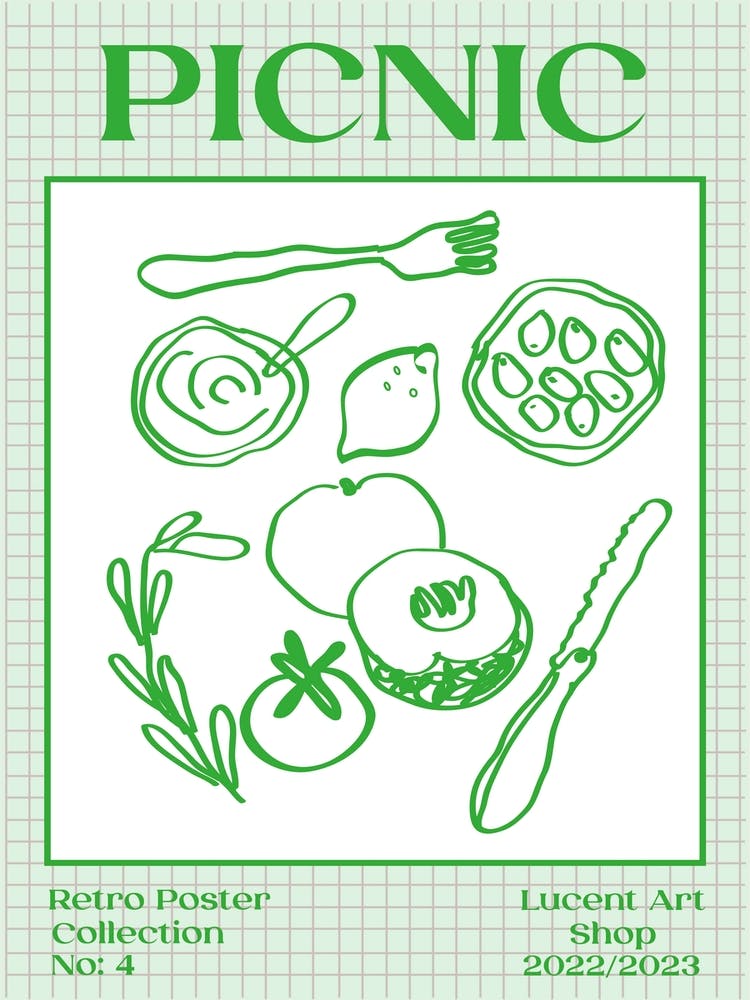 Vintage Picnic Green