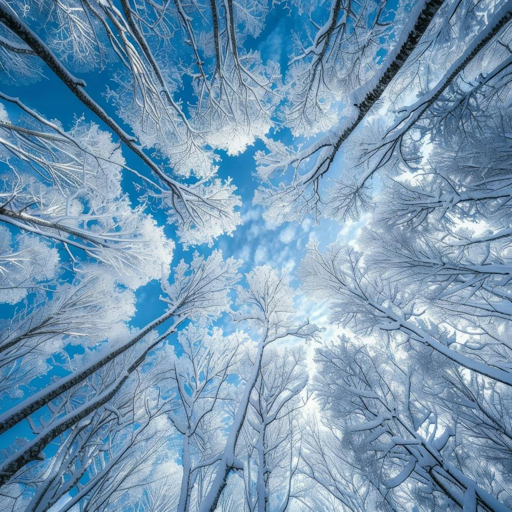 Arbres Enneigés En Hiver 1