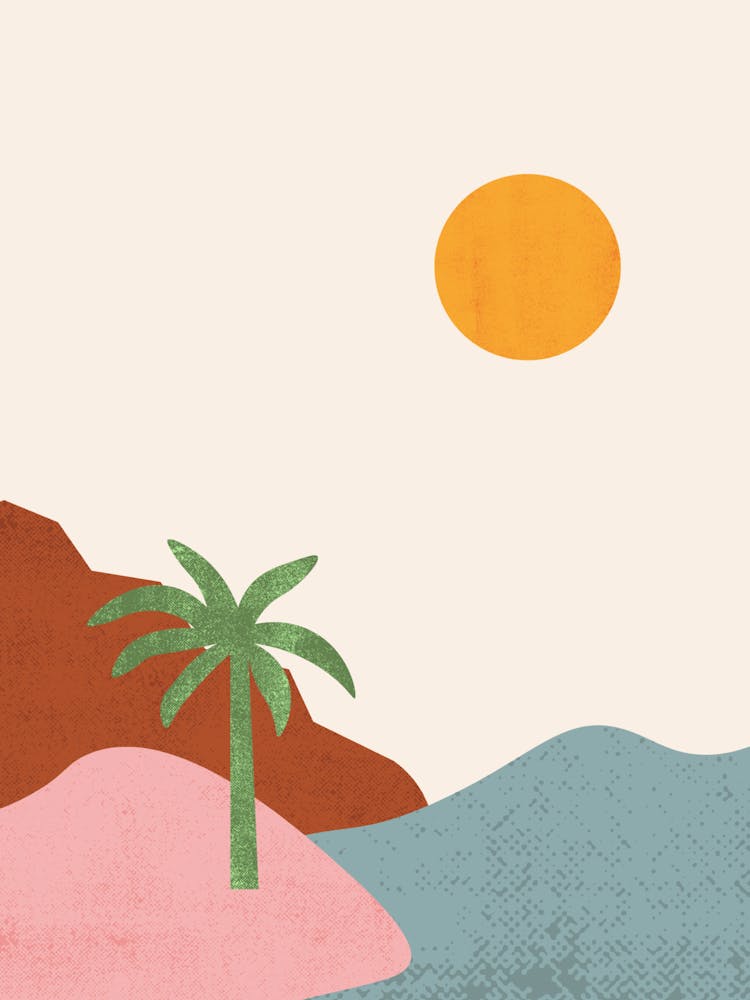 Palm Tree On The Beach 1