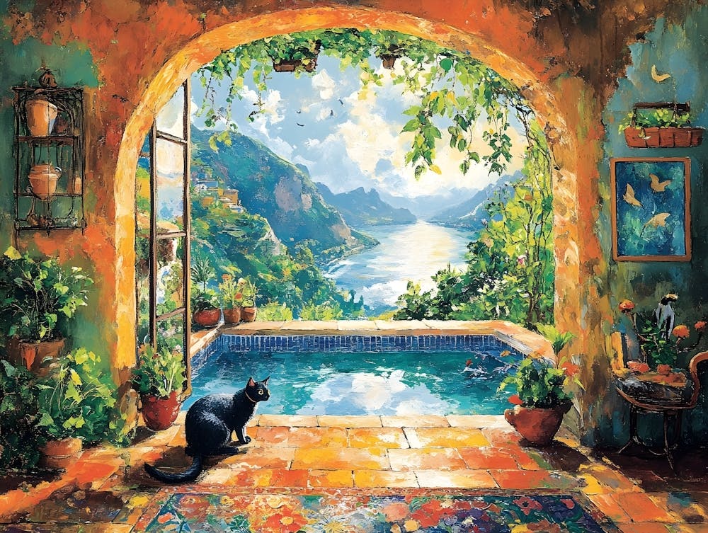Paradise And A Cat 1