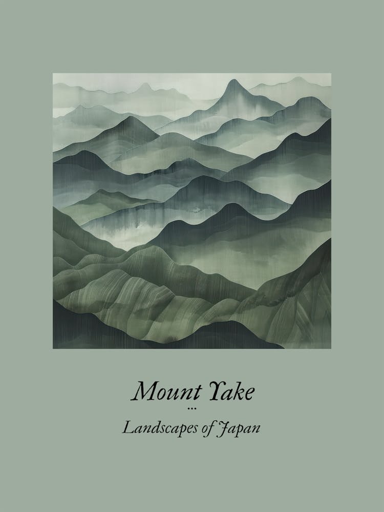 Landschaften Japans Mount Yake