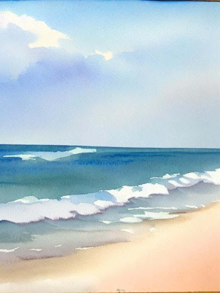 Virginia Beach, Virginia Watercolour