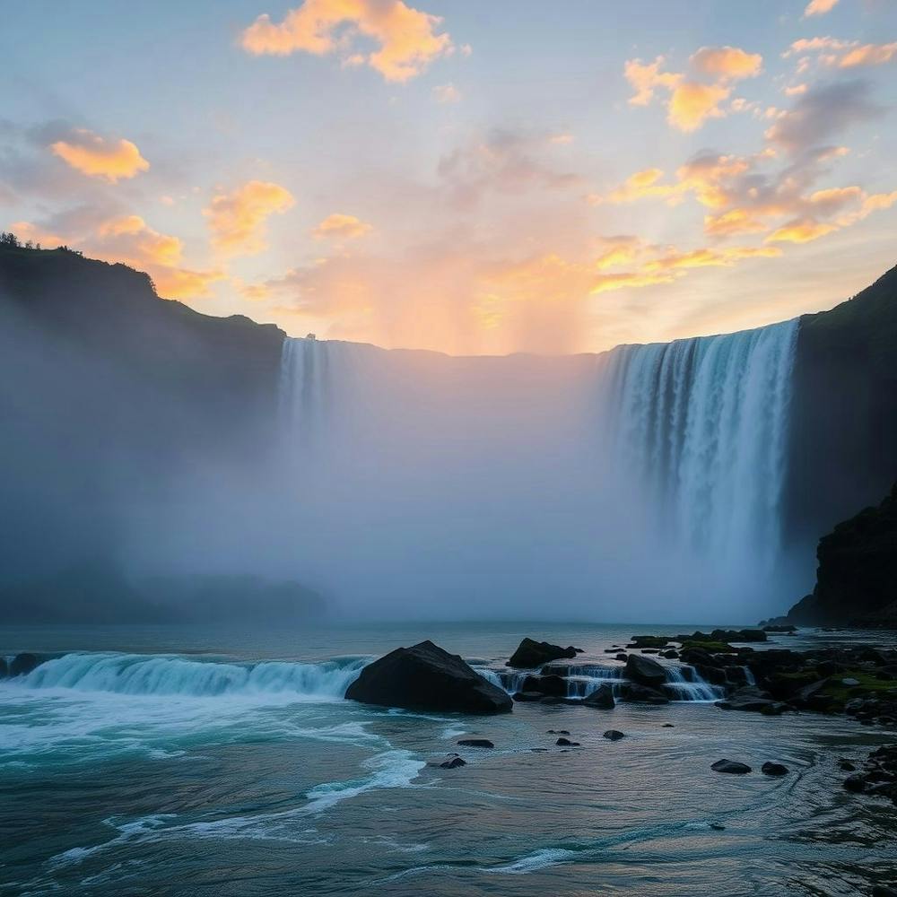 Sunrise Over Niagara Falls