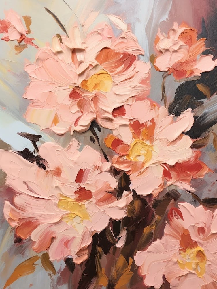 Fall Flower Painting Peony 1