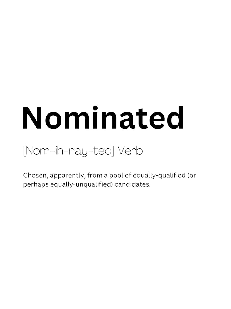 Nominiert Definition Bedeutung