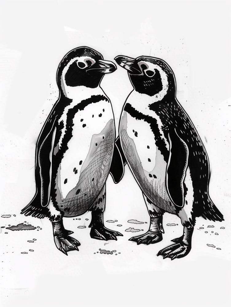 African Penguin Socializing 2
