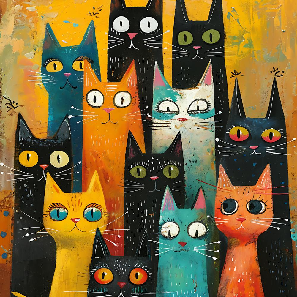 Group Of Cats 14