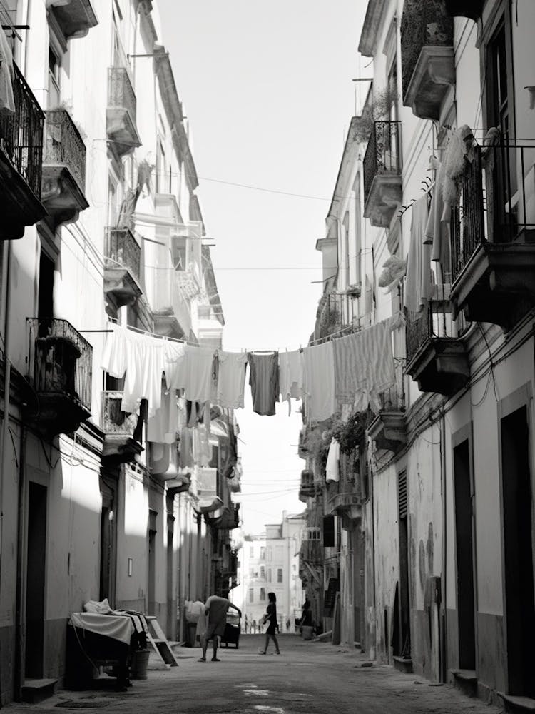 Naples, Italy, Mediterranean Black And White Photography Analogue 4