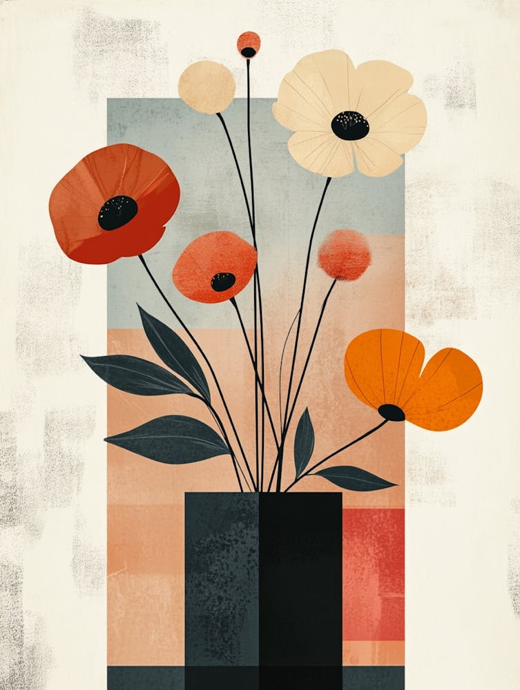Poppies In A Vase 2