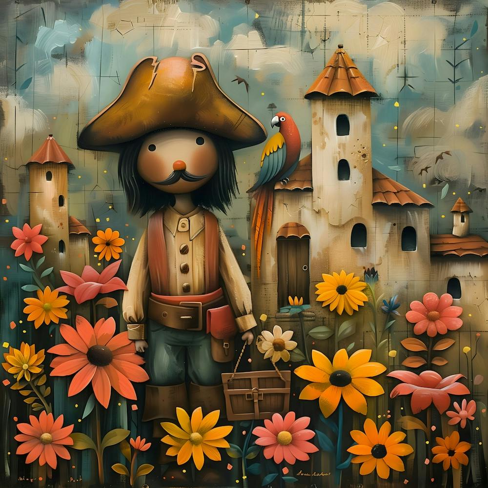 Pirate, Naïf, Whimsical, Folk, Minimalistic