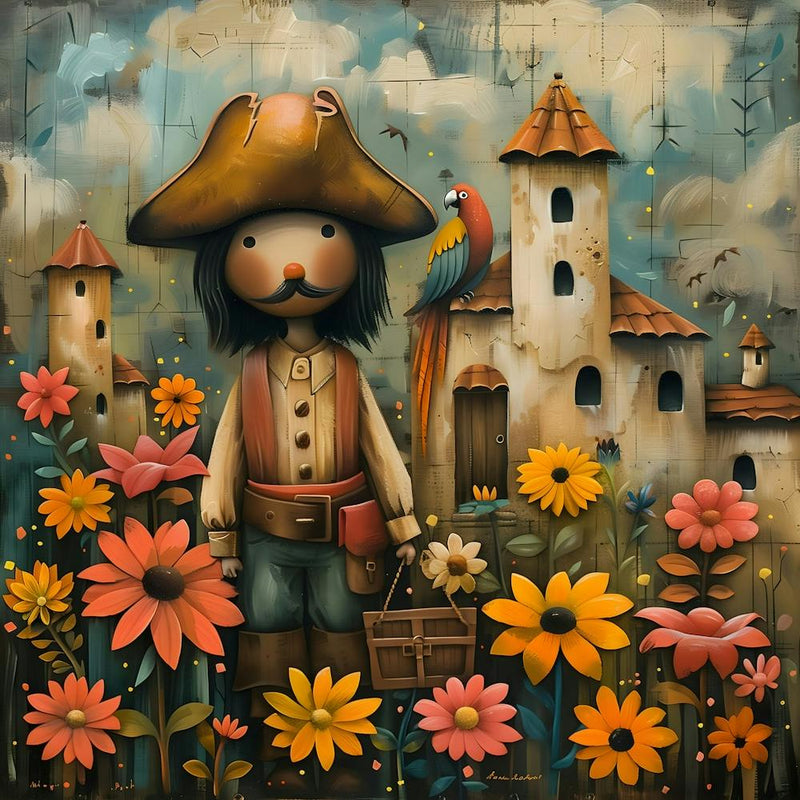 Pirate, Naïf, Whimsical, Folk, Minimalistic