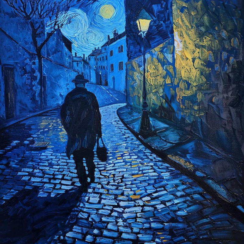 Van Gogh Style. Night Watchman at Arles Series 4