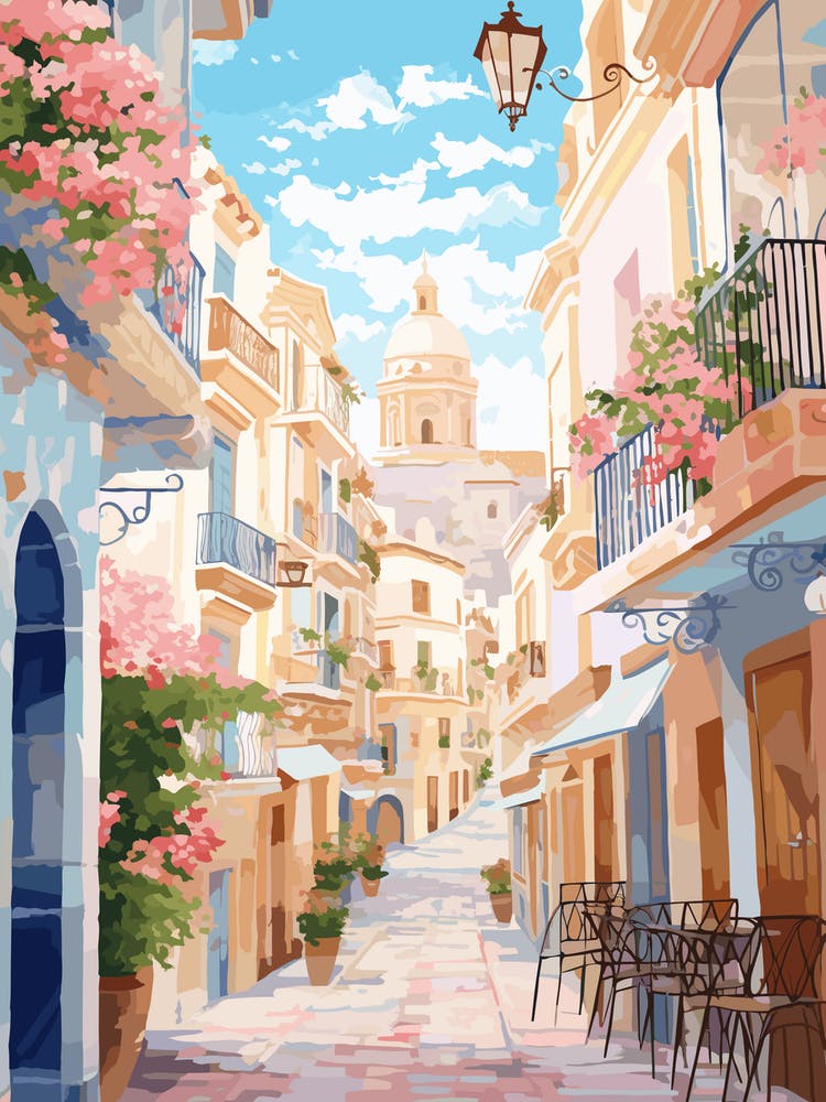 Malaga Spain 1 Illustration