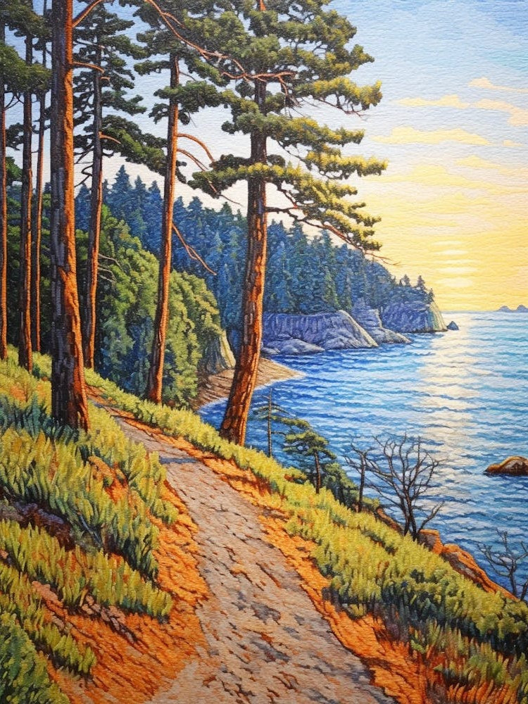 Deception Pass State Park Retro Pop Art 10