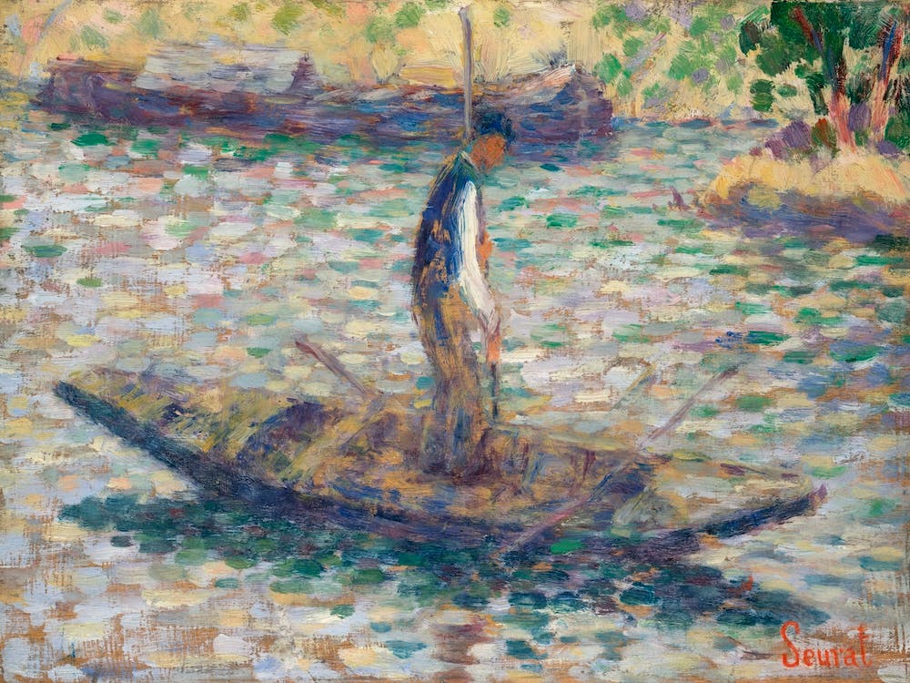 A Fisherman, Georges Seurat