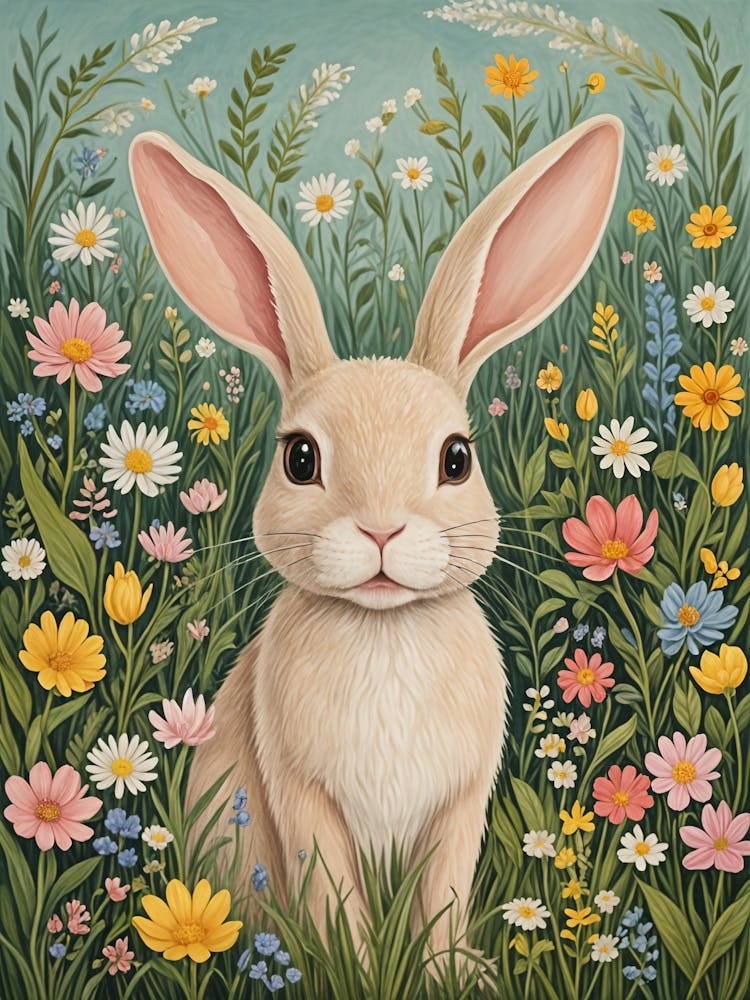 Spring Bunny In The Meadow no1