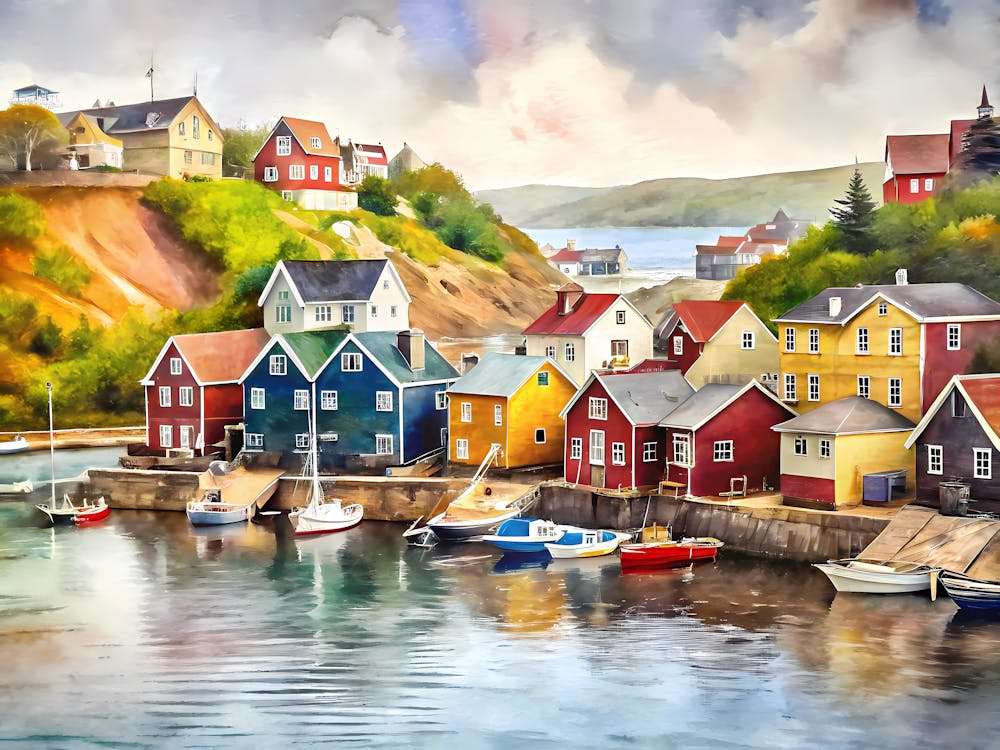 St John S Canada A Vintage Scene