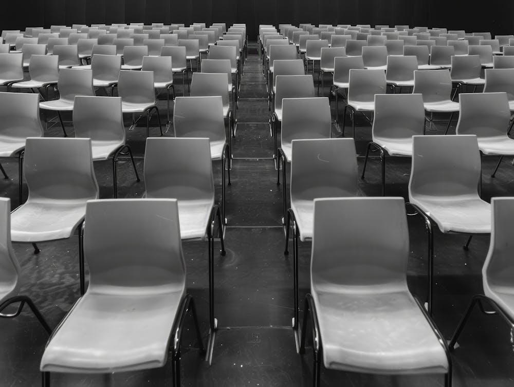 Empty Chairs In Auditorium