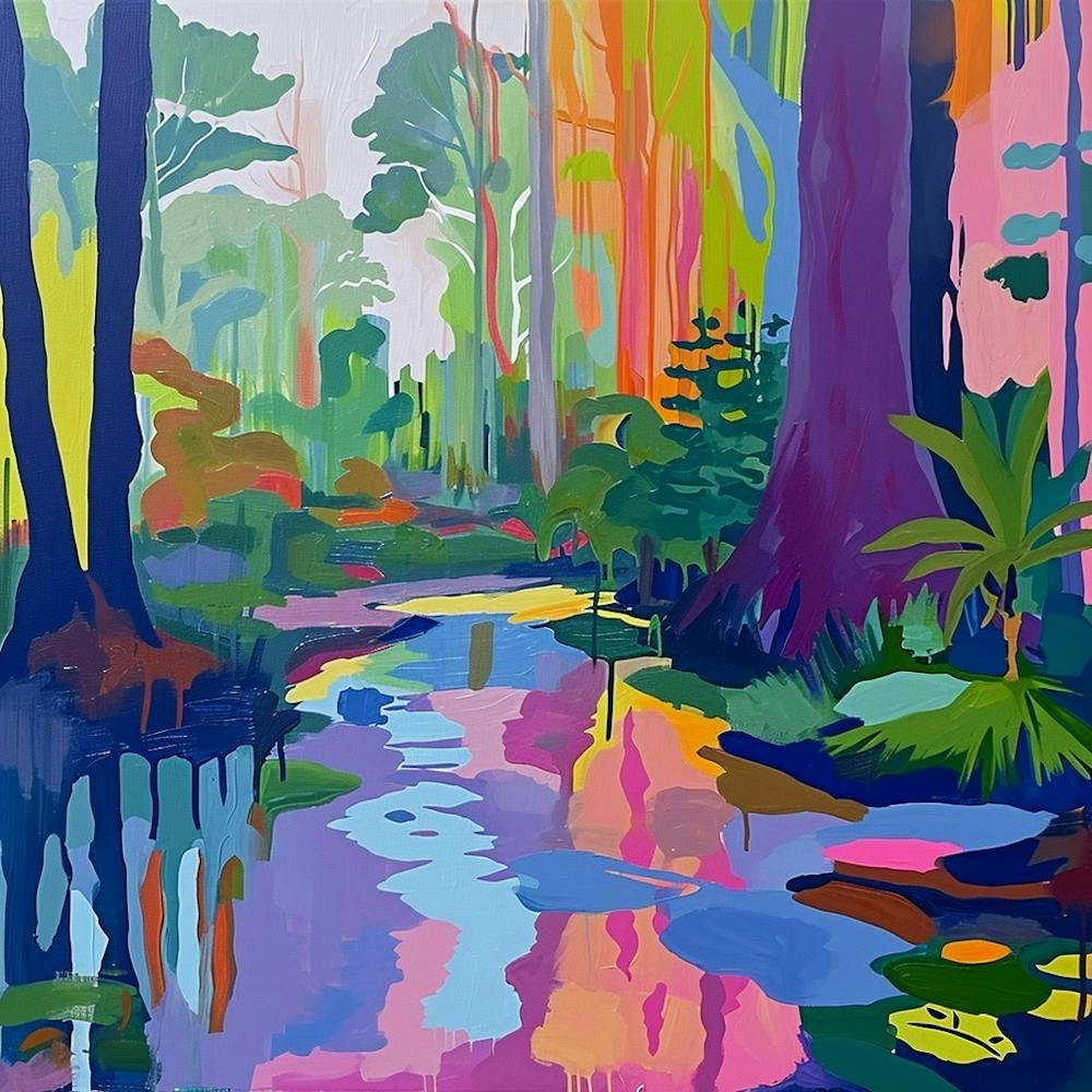 Colourful Abstract Everglades National Park Usa 5