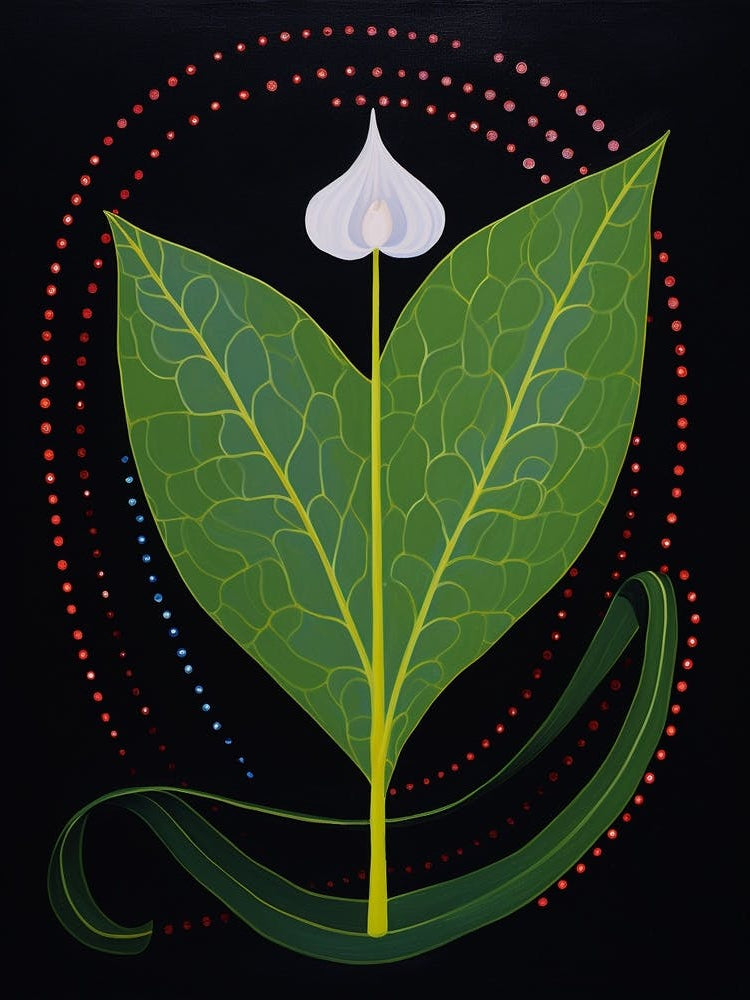 Lily Of The Valley 1 Hilma Af Klint Inspired Flower Illustration