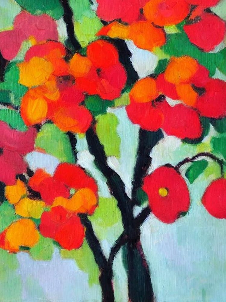 Dogwood tree Abstract Block Colour