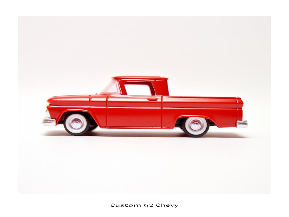 Toy Car Custom 62 Chevy Red 2 Poster