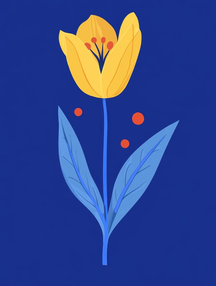 Gelbe Tulpe