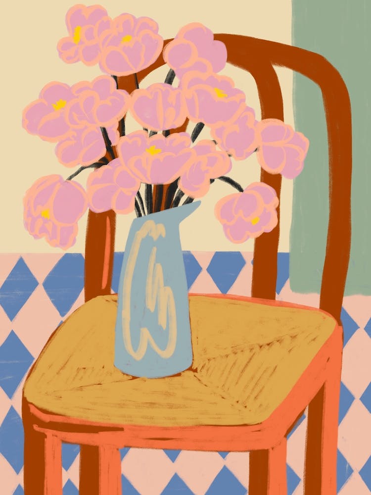 Flowers On A Chair
