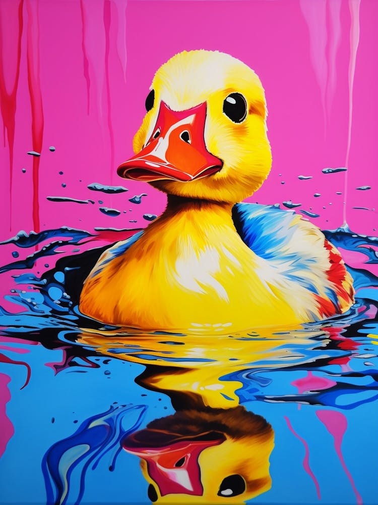 Duckling Pop Art 3