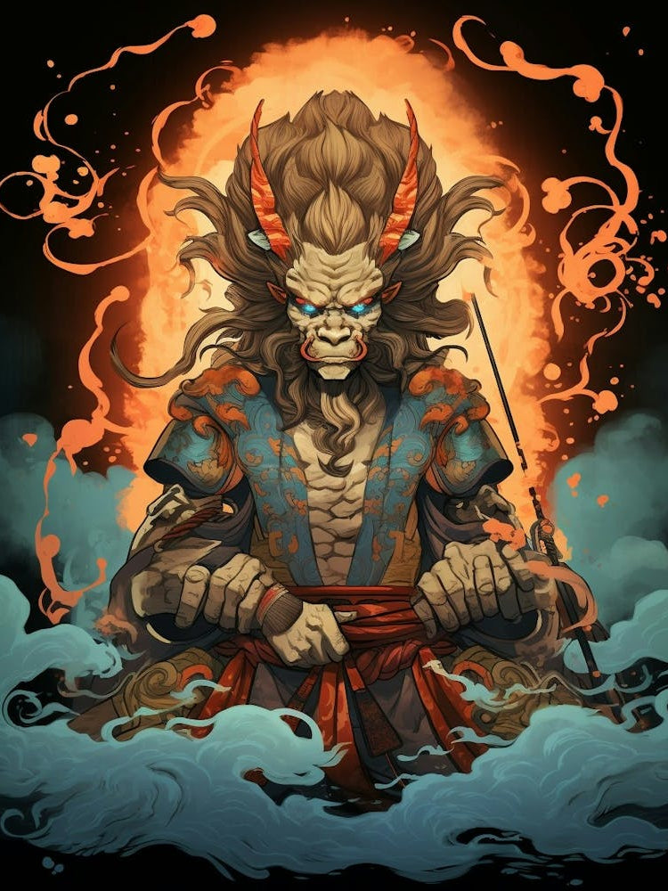 Raijin Thunder God Japanese Style 7