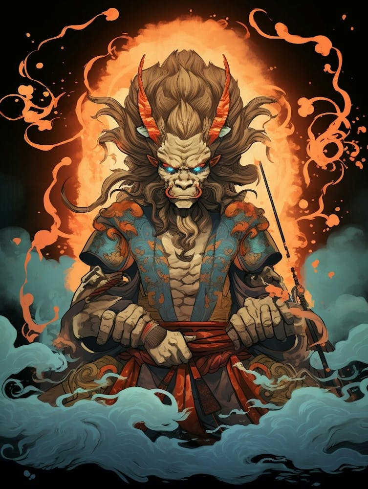 Raijin Thunder God Japanese Style 7