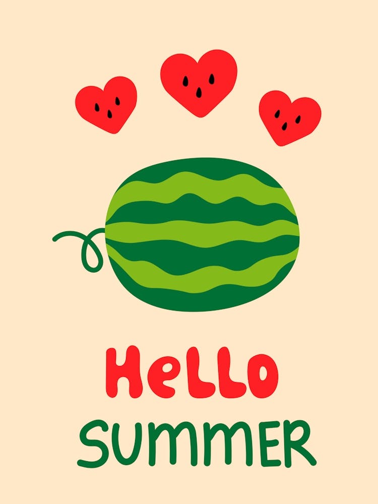 Küche Hallo Sommer Melone 2