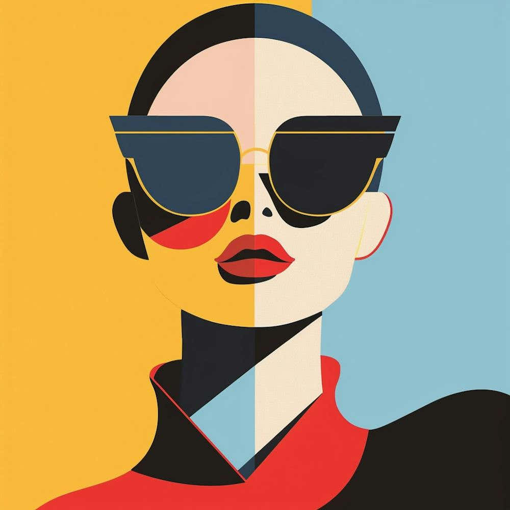 Portrait Of A Woman With Sunglasses