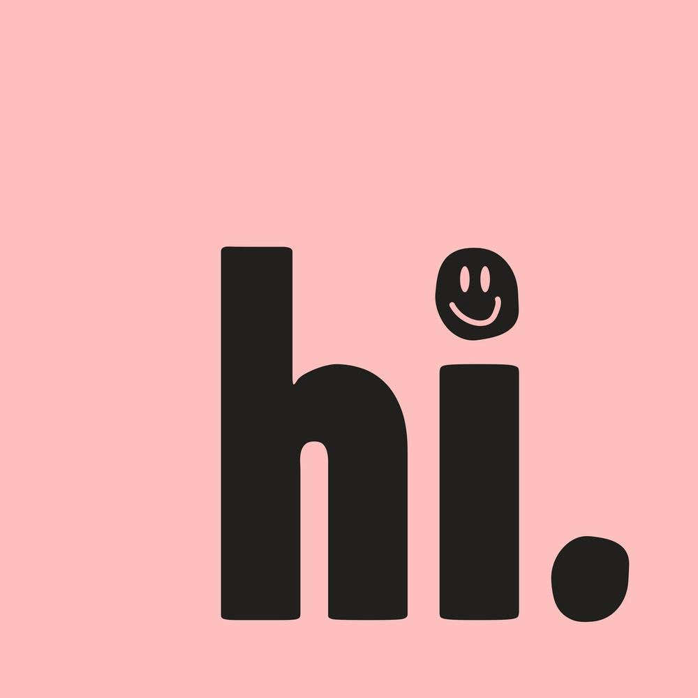 Hi Smiley Face Square