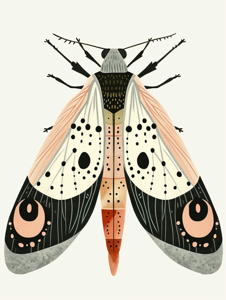 Illustration d'Insecte Colorée Aleurode 16