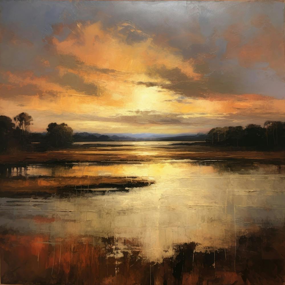 Sunset Over The Marsh