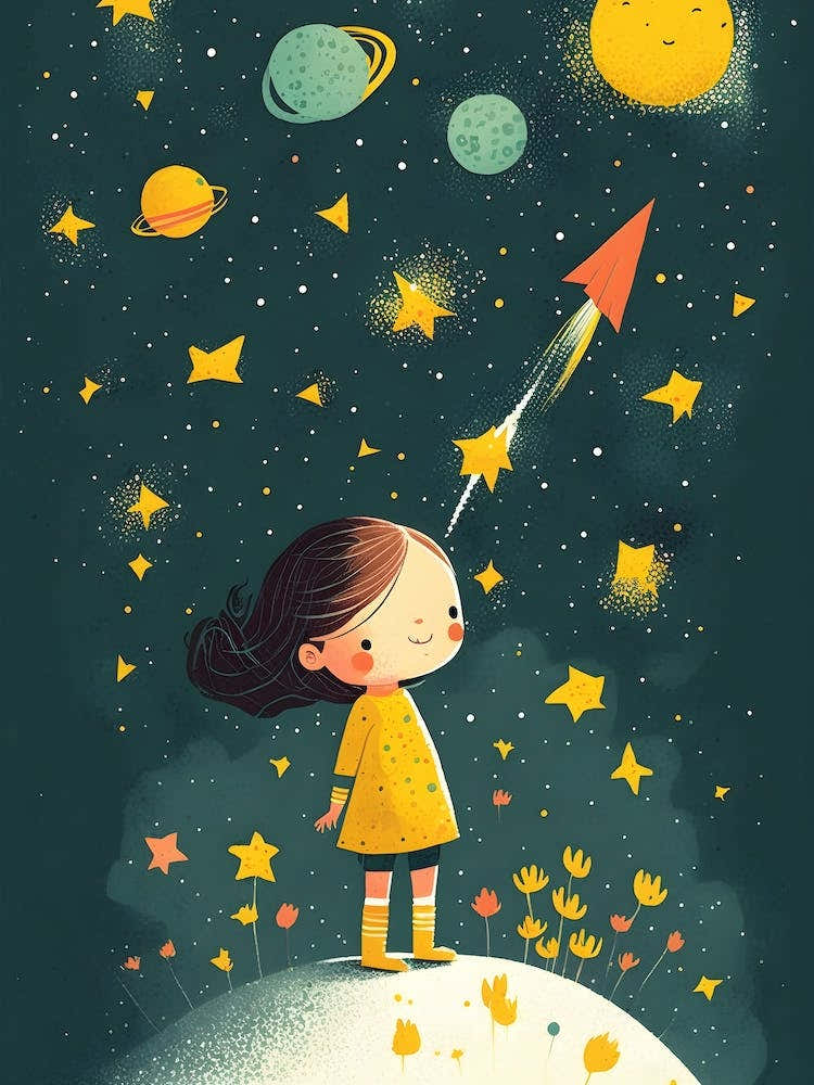 Little Girl In Space 1