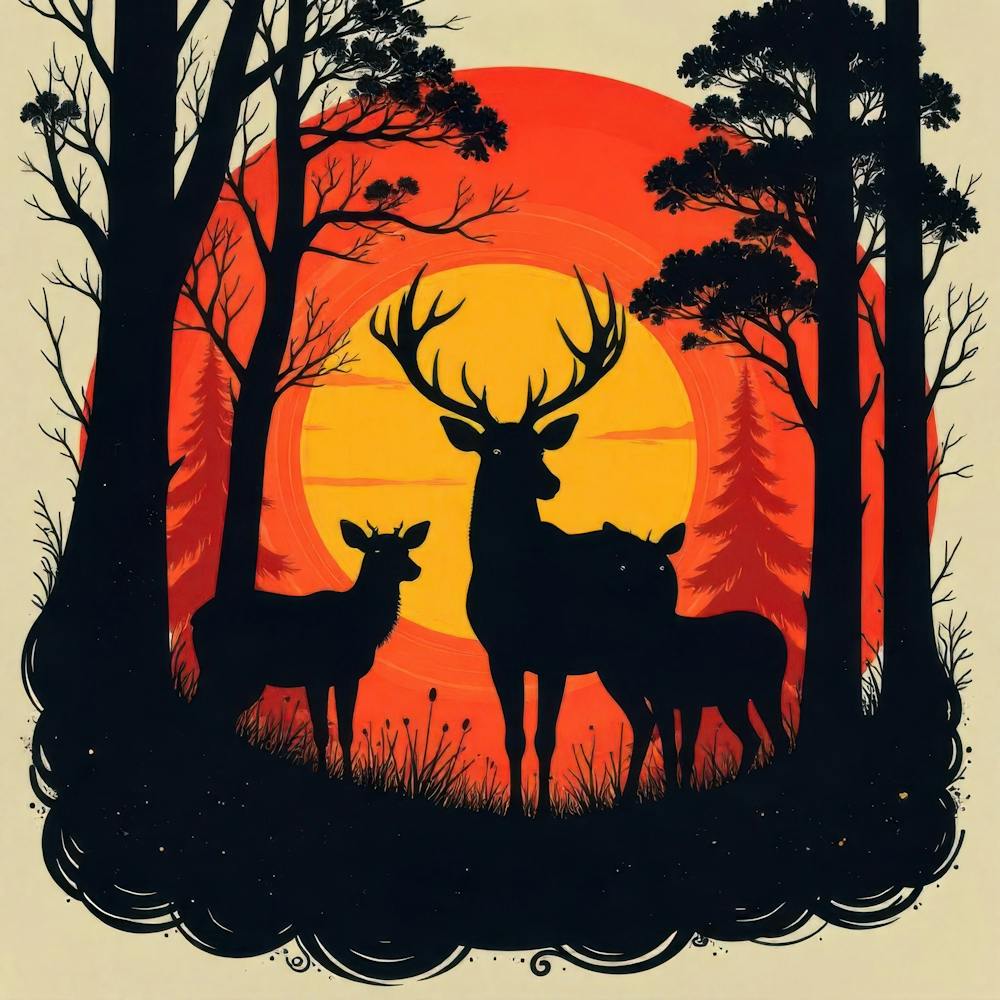 Deer In The Woods 5