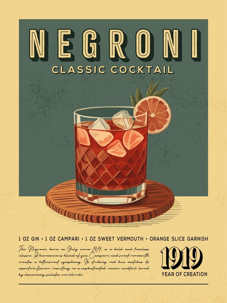 Negroni Classic Cocktail