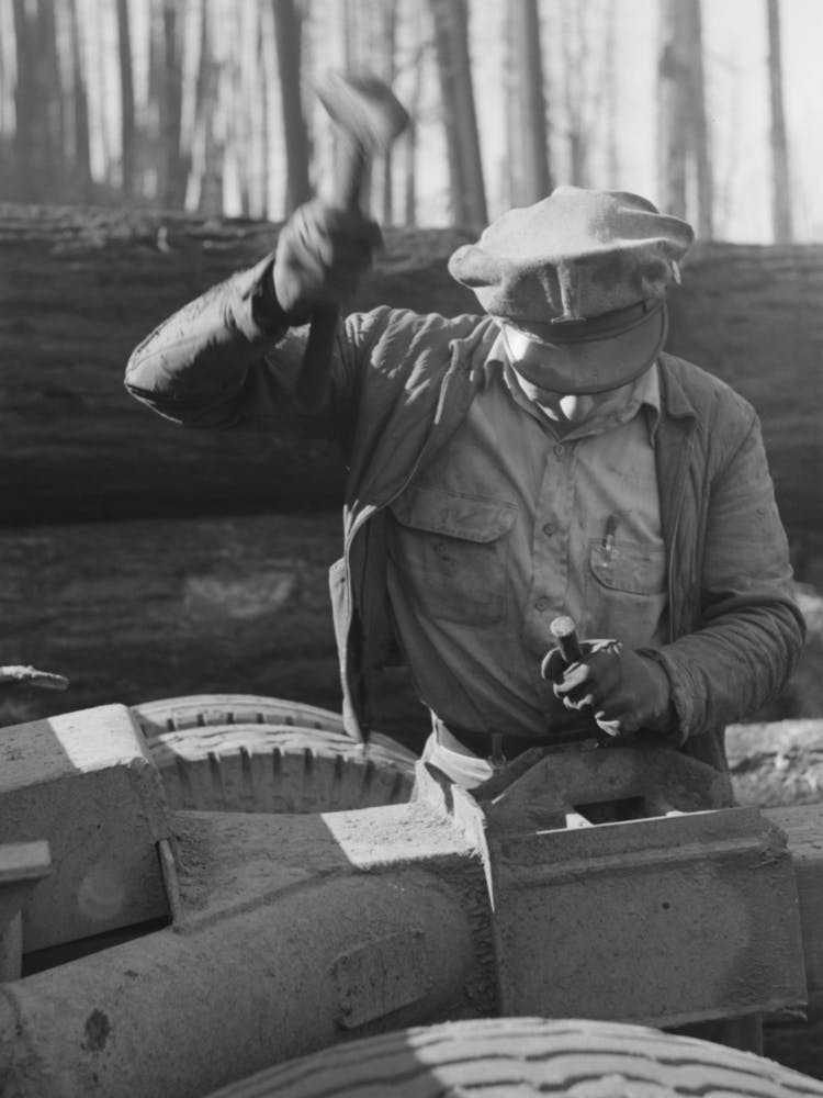 Untitled Photo, Possibly Related To Crew Of Gyppo Logging Outfit, Tillamook County, Oregon By Russell Lee