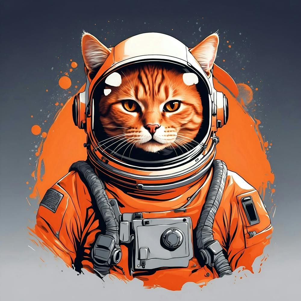 Astronaut Cat 9