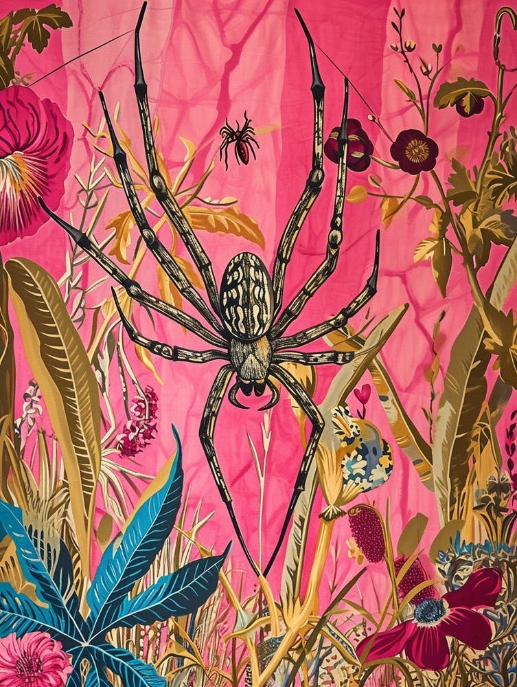 Floral Animal Painting Spider 3